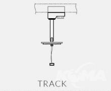 Erebus track reflektor szynowy czarny 1x35W GU10